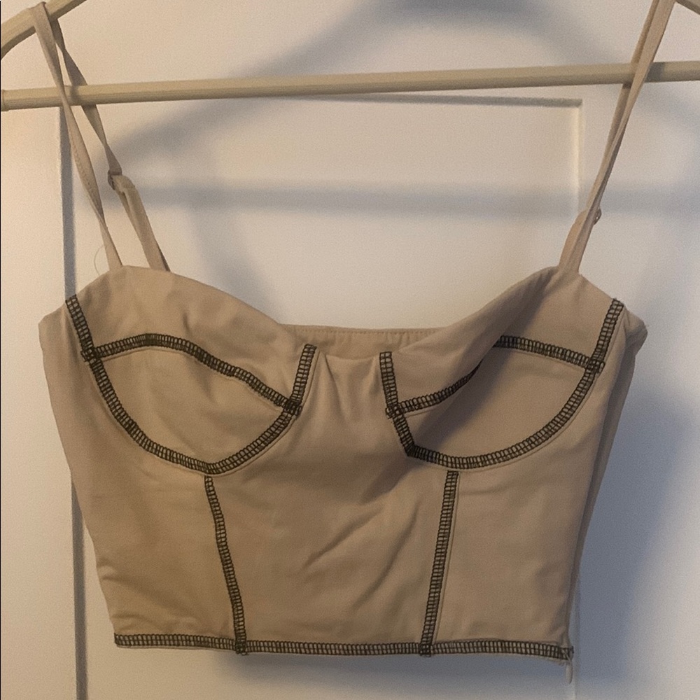 Princess Polly Tan Bustier Bodysuit Camisole